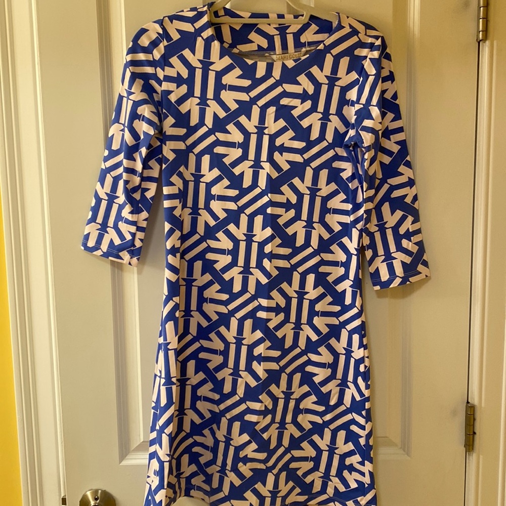 Beautiful Mahi Gold Nautical print dress